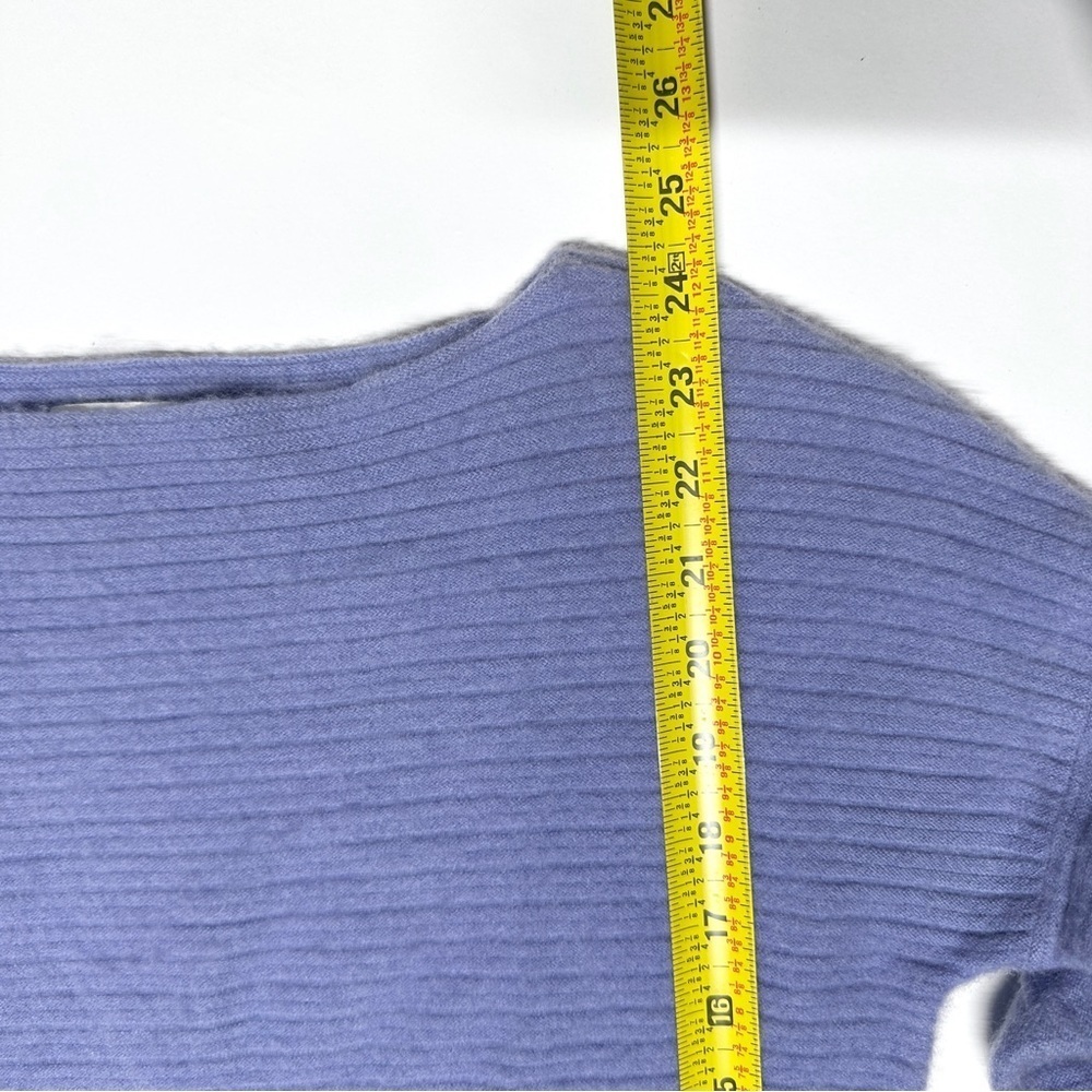 Vince Cashmere Soft Fuzzy Ribbed Boatneck Long Sleeve Sweater Quiet Luxury XS - Picture 13 of 16